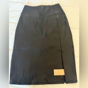 Popilush Chic Black Pencil Skirt